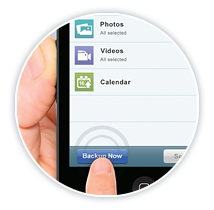 One touch backup