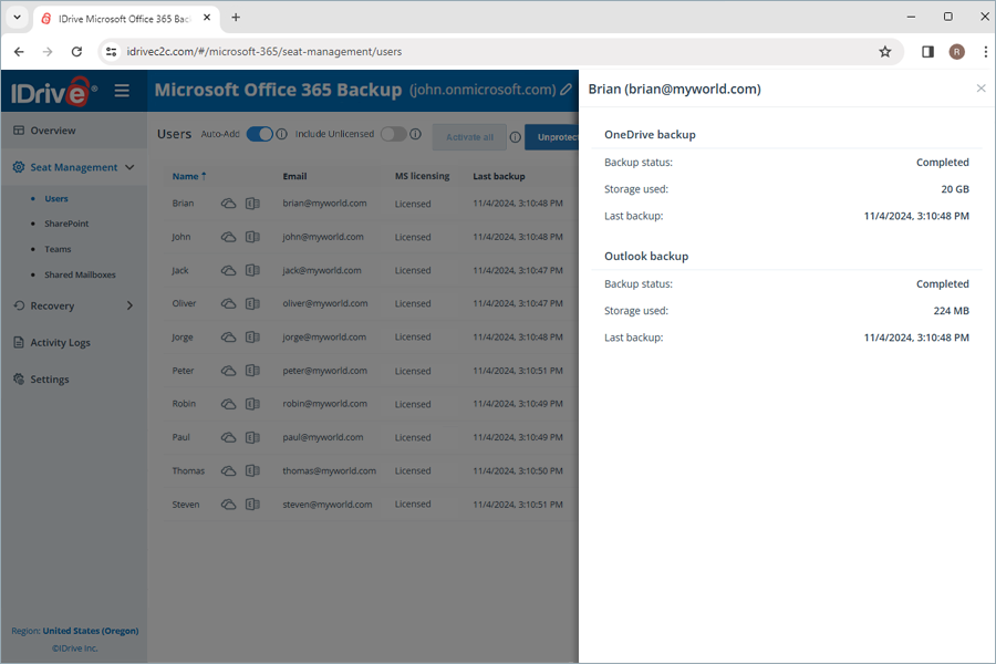  view client wise status