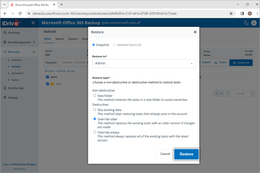  view client wise status