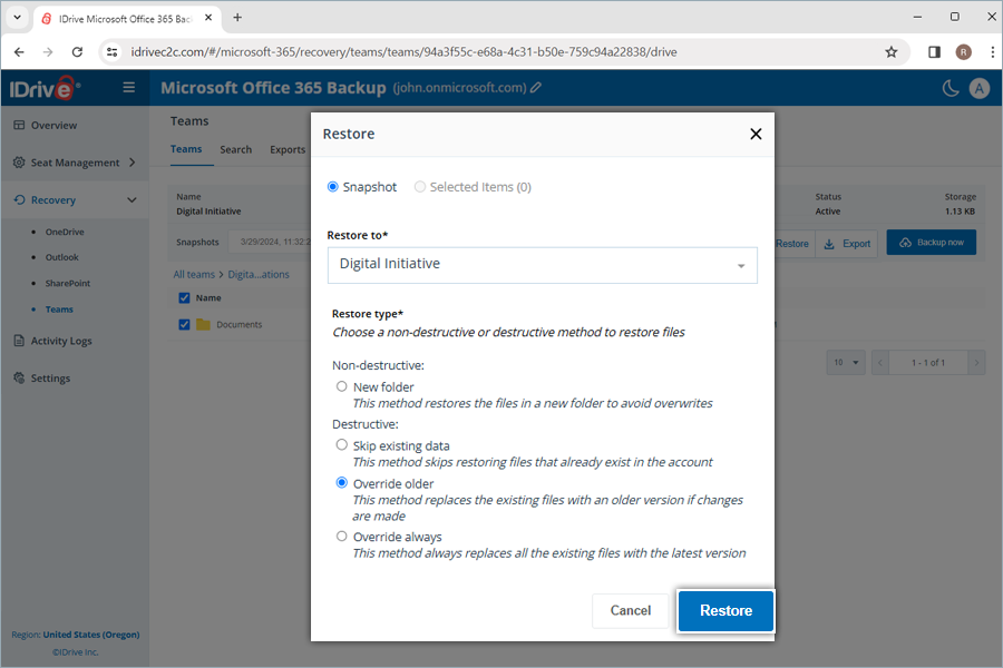  view client wise status